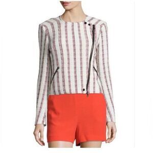 Veronica Beard Mara Tweed Moto Jacket – Size 4